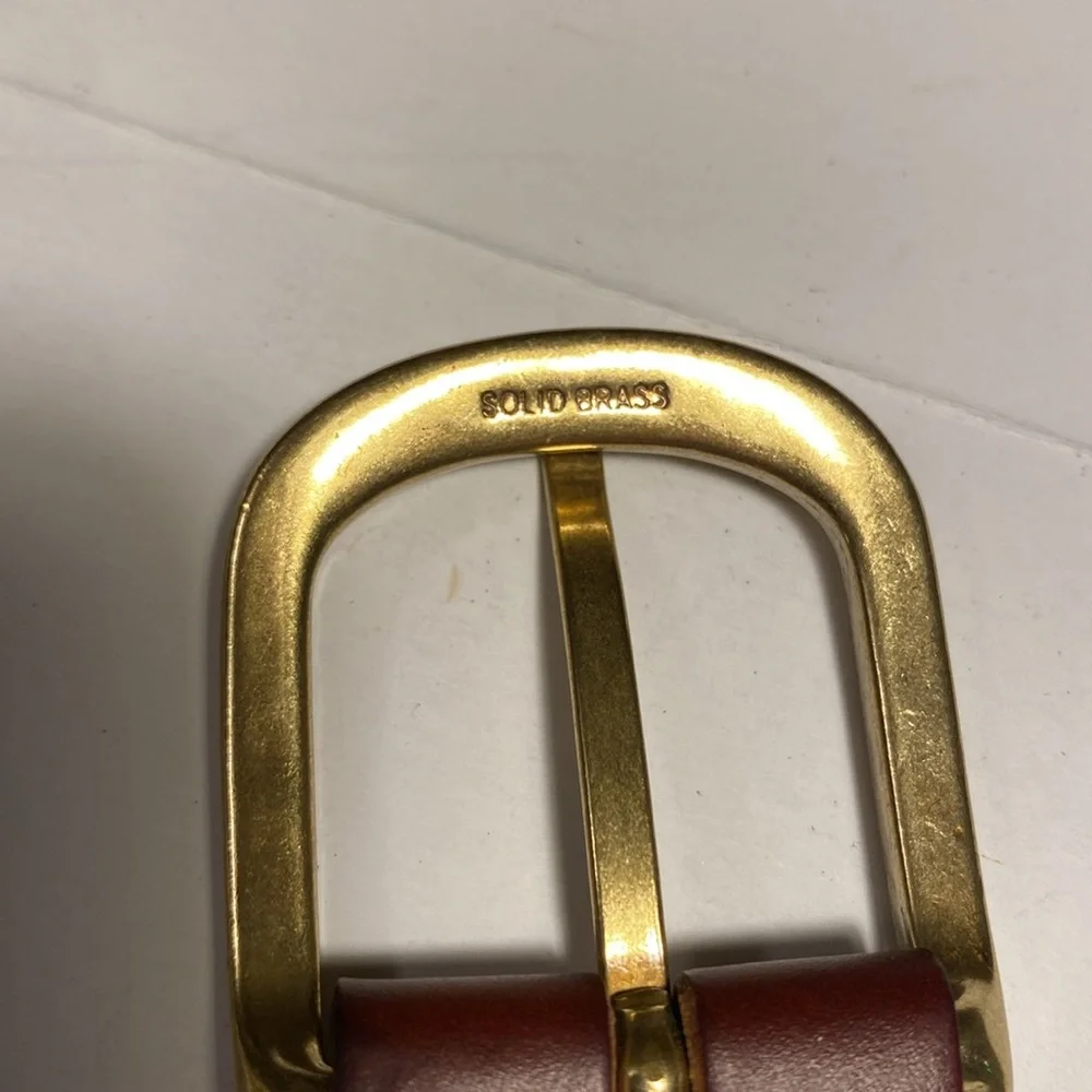 YRI‎ Green Tour Golf Belt Brass Buckle 40/100 Made In USA